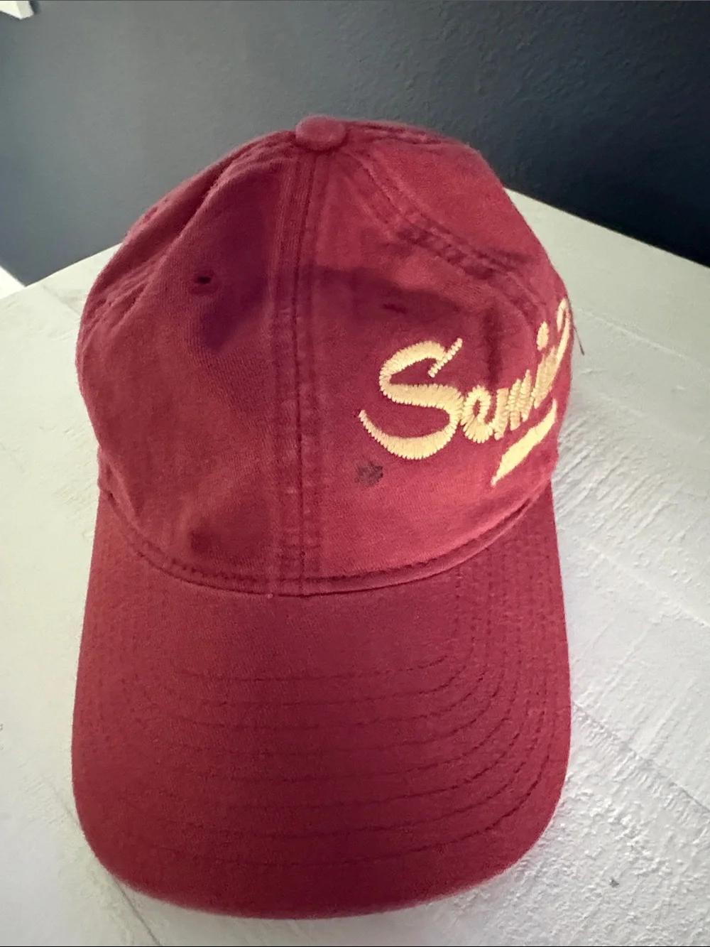 Seminoles Maroon Script Logo Baseball Cap